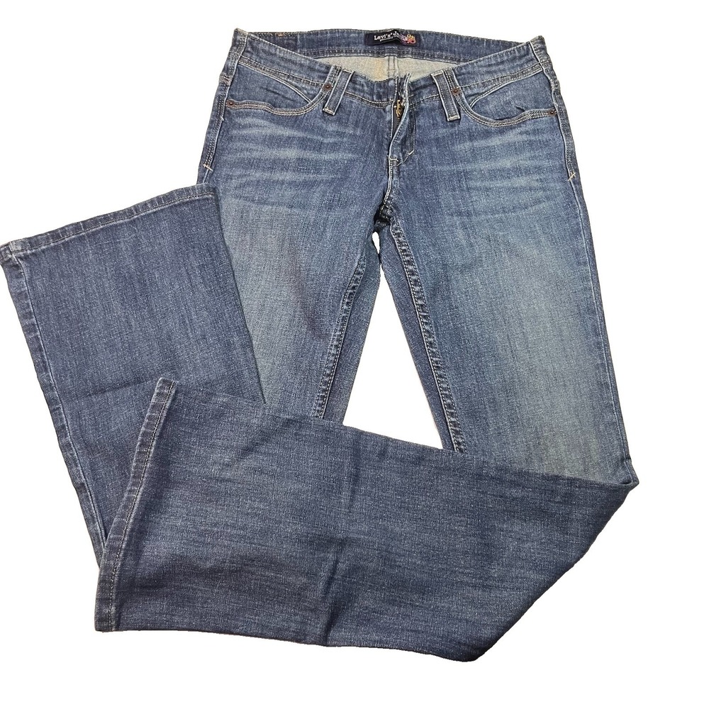 Levi's Women's Slim Shaping Bootcut Festival Embroidered Jeans 7M 29x32 EUC